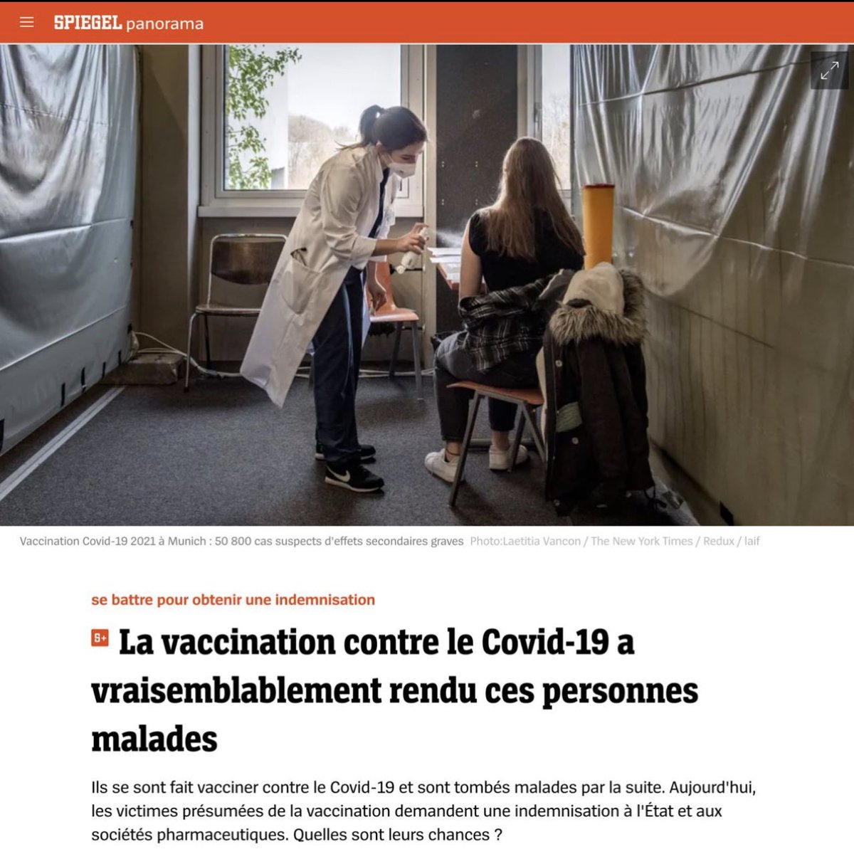 #vaccinationCovid 
« La Vérité c’est à la petite cuillère qu’il faut la servir sinon tu étouffes les gens avec »
Et comme le mensonge, pour être accepter elle passera par les mainstreams