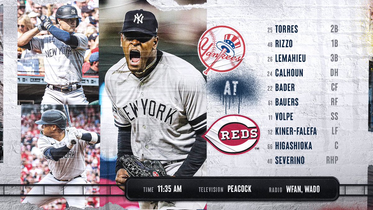 Yankees's tweet photo. Sevy on Sunday Morning. #RepBX https://t.co/32WBSycEYR