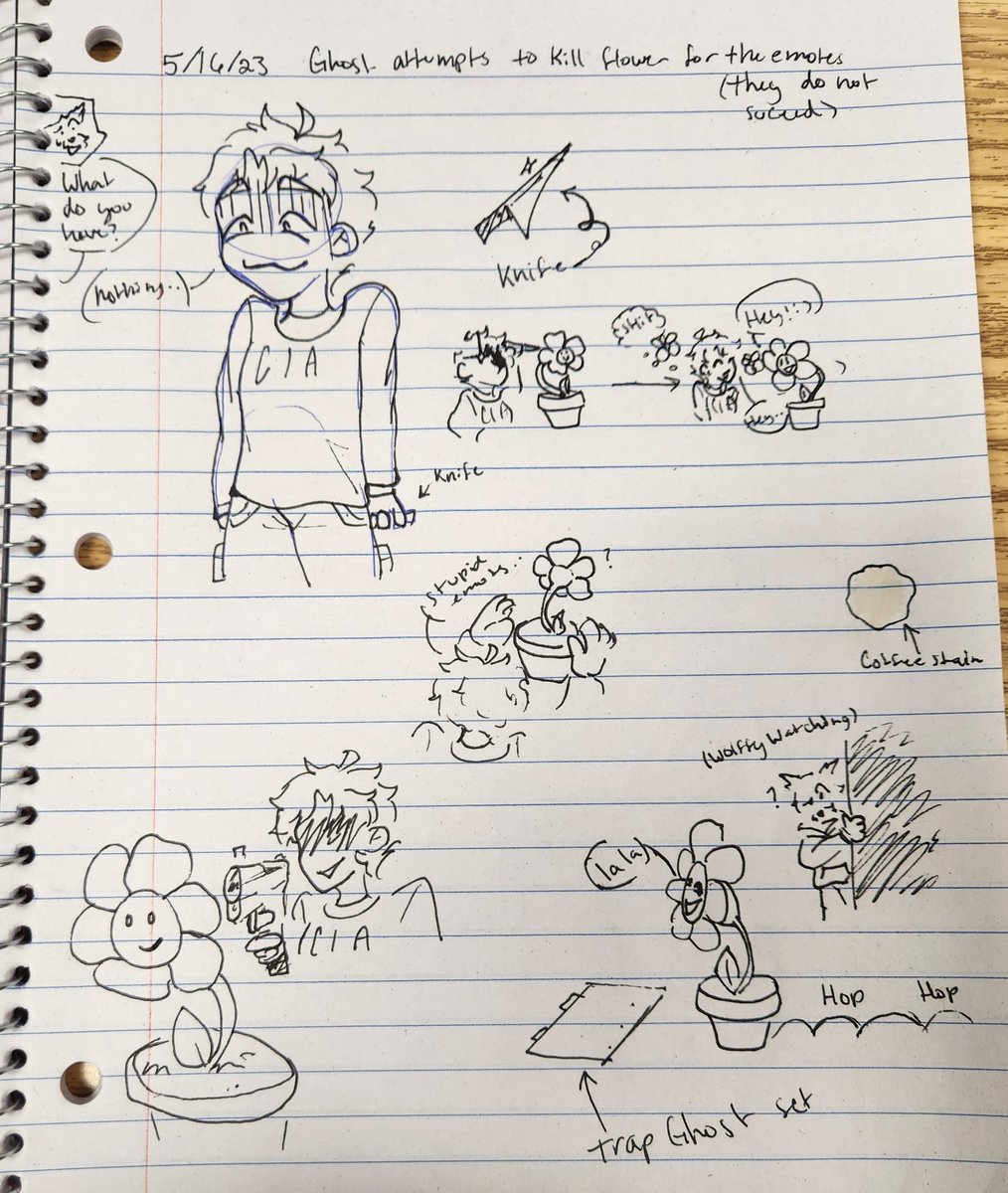 ghosty_starz's tweet photo. Doodles of me trying to kill flower
(I didn't succeed dw 😭) https://t.co/YDex9JtN3x