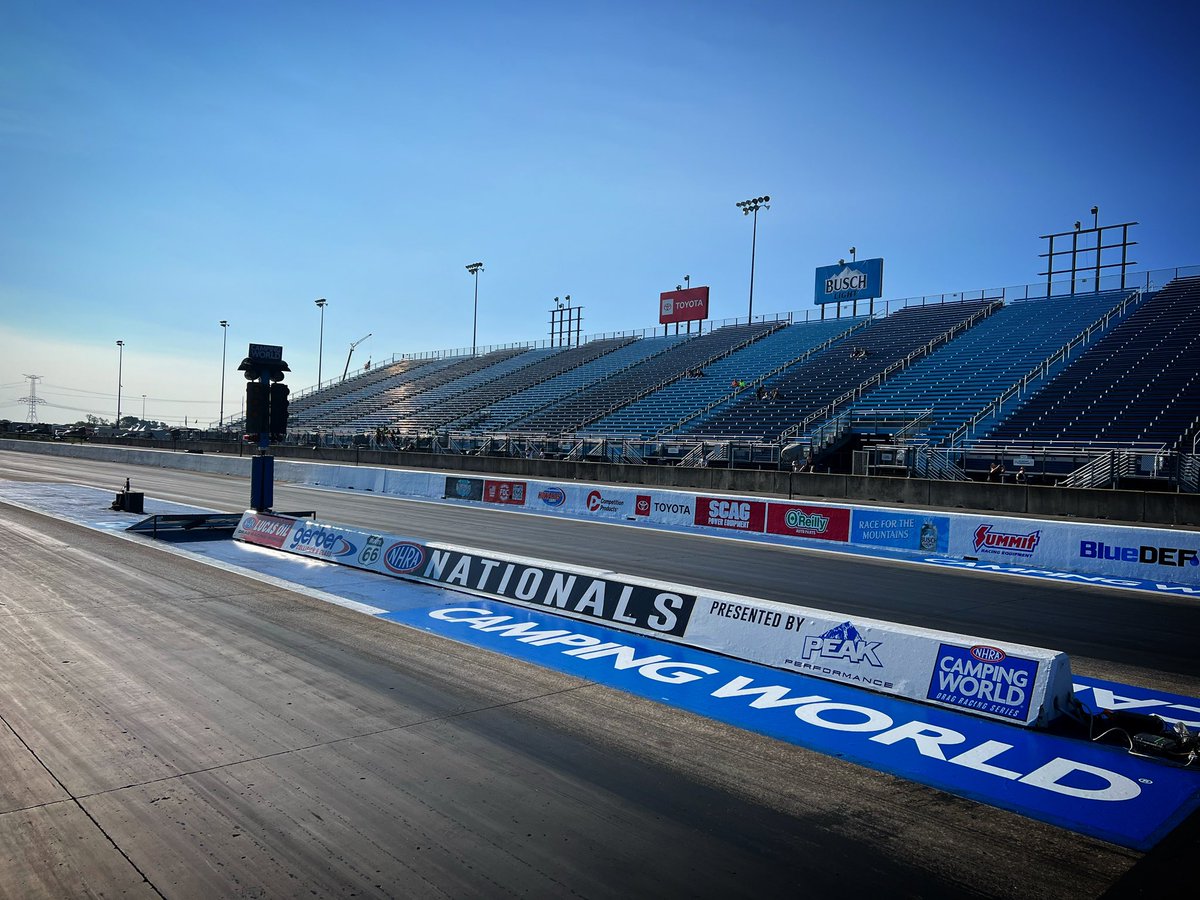 It’s RACEDAY at the @gerbercollision #Route66Nats presented by @peakauto! It’s been an amazing weekend so far. You ready to have so fun today?! @CampingWorld • @Route66Raceway