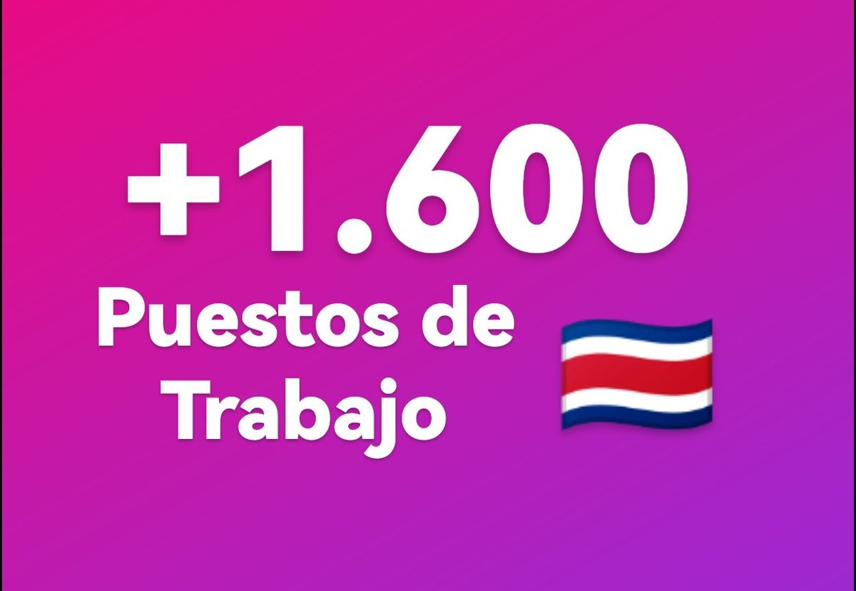 #Empleo #Trabajo #DomingosDeEmpleo #CostaRica #EmpleoCR #TrabajoCR 

En mi IG (HISTORIAS)
instagram.com/danielsucharzo… 

En mi Facebook (MURO PRINCIPAL)
facebook.com/danielsucharzo…