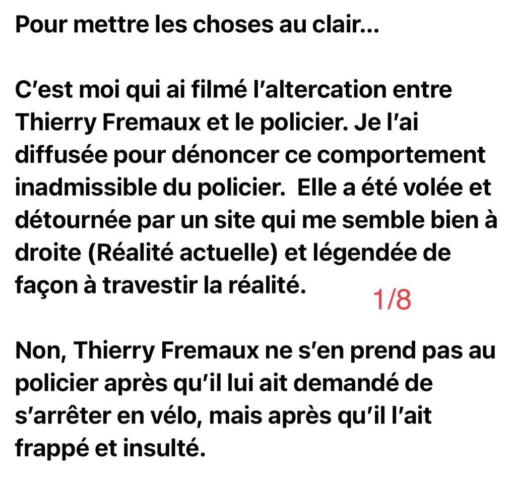 StanGraziani's tweet photo. Police VS Fremaux…. https://t.co/HeUnxd6aYJ