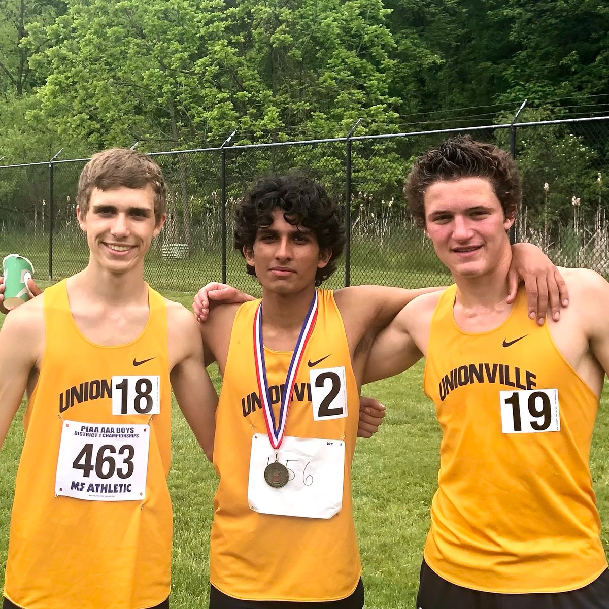 Day two at Districts brought more success and two more trips to states!  Alex Hall came in 4th in the JAV with a PR tying throw of 165-5 and Aryan Abbaraju secured a trip with a 7th place finish in the 3200 meter run.