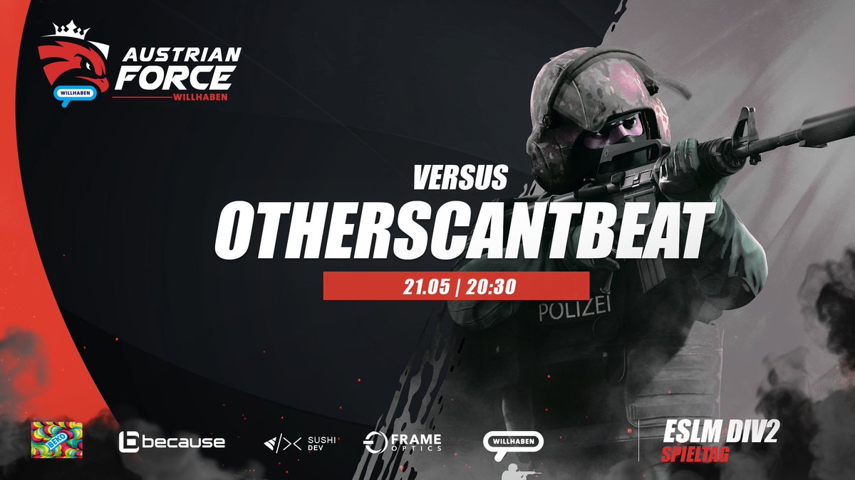 Am letzten Spieltag der #ESLMeisterschaft geht es für uns gegen <a href="/OTHERSCANTBEAT/">OTHERSCANTBEAT</a>. Die heutigen Spiele entscheiden, welches der beiden Teams den ersten Platz, und somit das bessere Seeding in die Relegation mitnehmen darf. Seid dabei!🍿

⏰20:30
💻twitch.tv/99Damage

#afwill👑