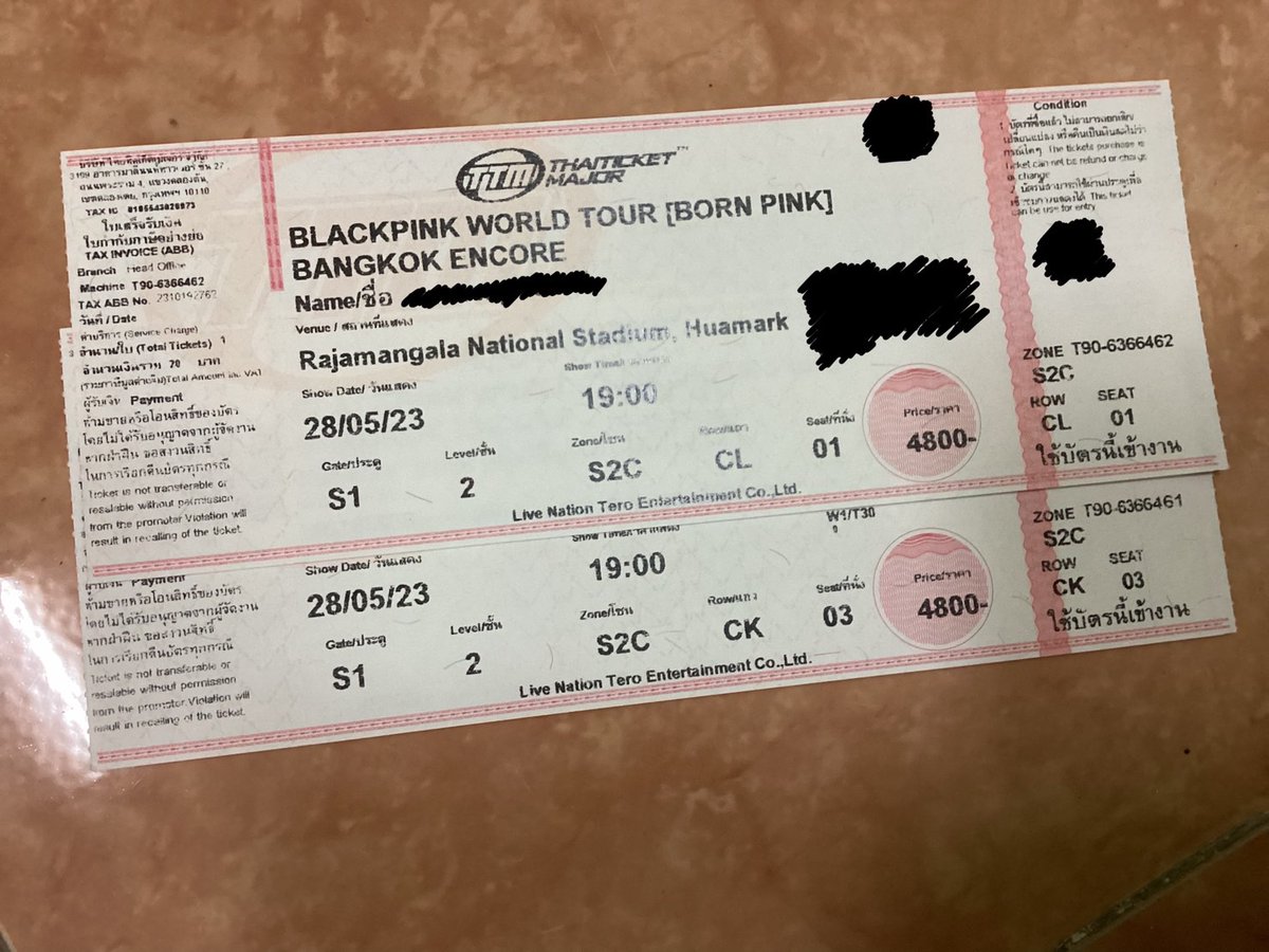 gig_trn's tweet photo. ฝากปล่อยบัตร บพ อา. 28/05 ค่า
โซน S2C 2 ใบ ไม่ติดกัน
 - CL01 / - CK03
ปล่อยต่อ 4800+จ้างกด 700
= ใบละ 5500 บาท (ลดได้นิดหน่อยค่า)
นัดรับ หน้างาน หรือ โซนเซนลาด ยูเนี่ยน ได้ค่ะ
#BLACKPINK_BORNPINKENCORE #BORNPINKENCOREinBANGKOK 
#ตลาดนัดblackpink 
#ขายบัตรคอน #BLACKPINKinbkk https://t.co/FjmNm1rD5c