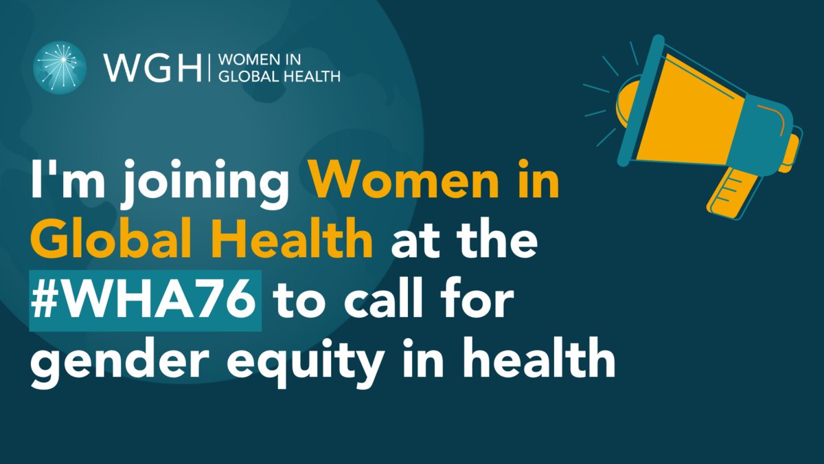 At #WHA76, I will be closely watching and demanding action from policymakers with @‌womeningh on:

☑️ Gender-equal leadership in health

☑️New social contract for women in health

☑️Gender responsive #PPPR

☑️#GenderUHC

☑️Prevention of #SEAH

@WGHIndia @MoHFW_INDIA @IHPblog