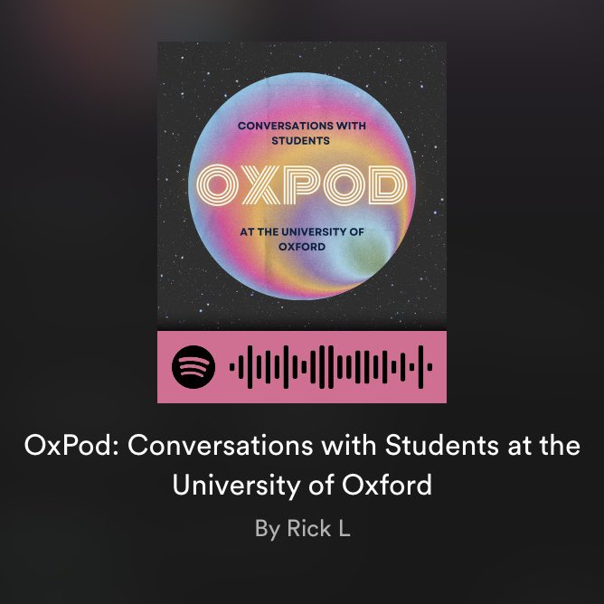 Oxpod: Conversations 🎙 with students 🚸 at @oxforduniversity 🇬🇧

#talks4students #oxpod #oxforduniversity #podcast #spotify