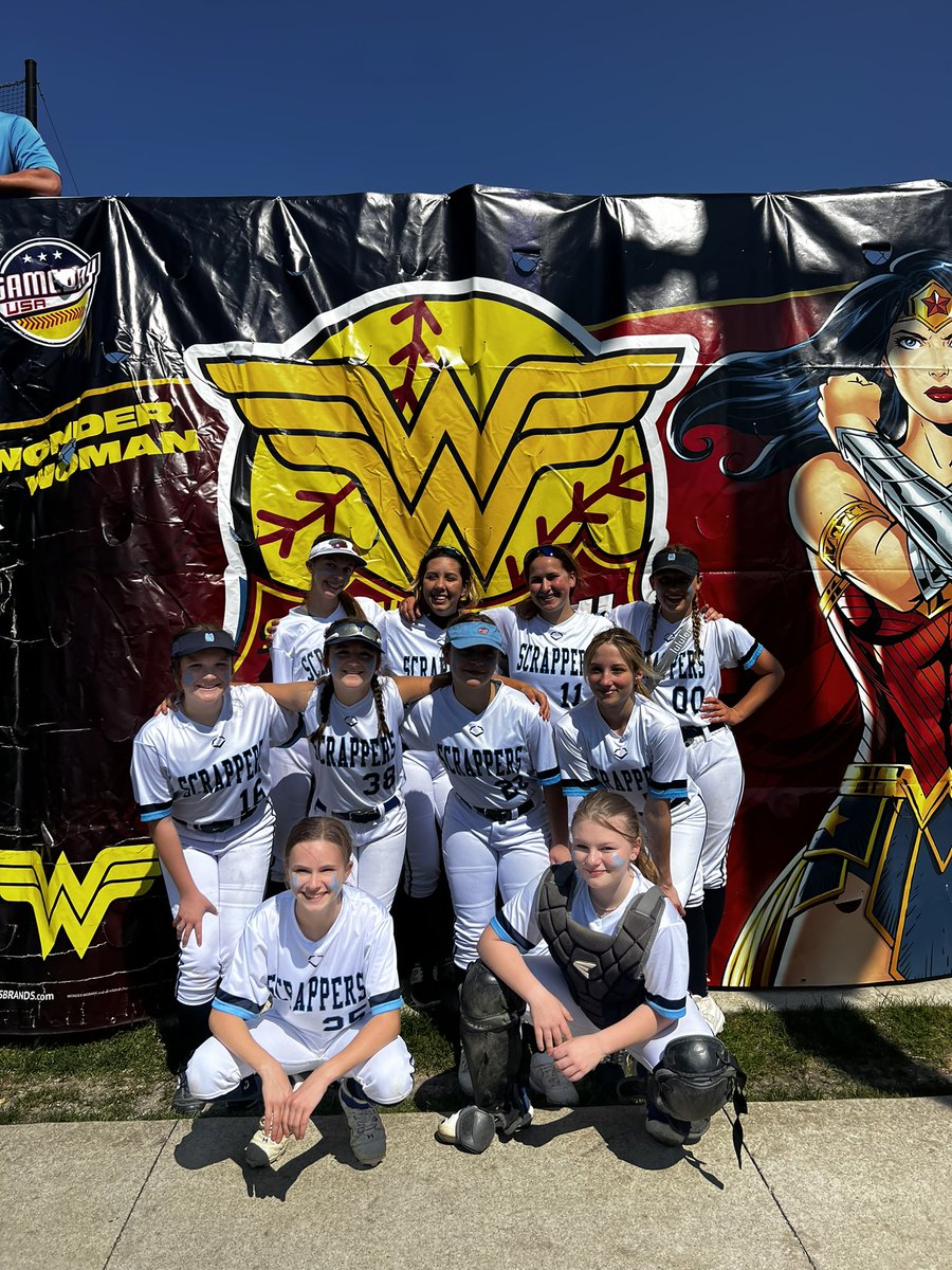 HannahSpero's tweet photo. Wonder Woman Bash Game Day Tournament. Go Scrappers 13U! https://t.co/kqsAjPaBfo