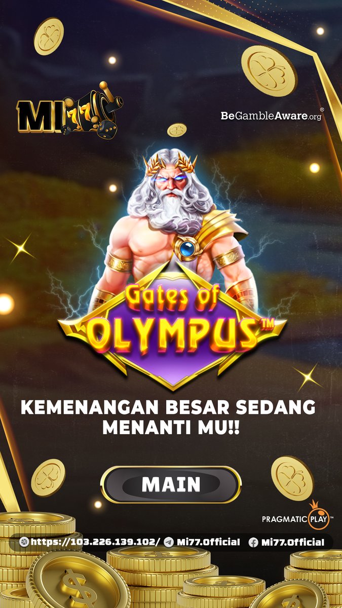 Mi77Ofc's tweet photo. "GATES OF OLYMPUS"Petir Zeus bikin Tegang , JP Paus dompetpun Senang cuma di MI77

#mi77 #infoslot #slotterbaru #sensasional #gameonline #poker #sensasional #jackpot #livecasino #slotgacor 
DAFTARKAN SEKARANG : 
https://t.co/afflYtDGdJ https://t.co/nOQWQgMlrC