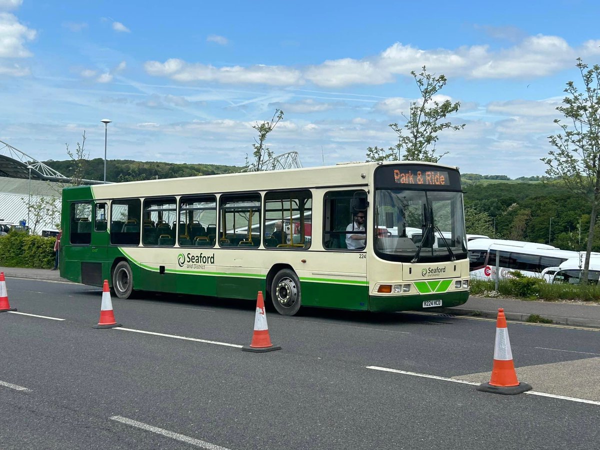 Spotted this afternoon providing football park & ride services for the @OfficialBHAFC match against @SouthamptonFC