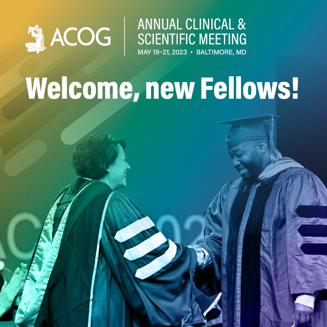 acog's tweet photo. Congratulations to all our newly inducted fellows! ACOG is thrilled to celebrate with you and we can't wait to see all that you accomplish. This is what the #futureofobgyn looks like! #ACOG2023 https://t.co/aYBu57ytNH