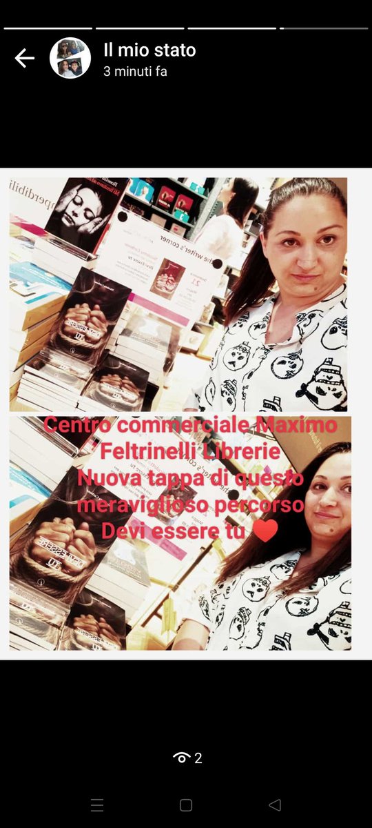 #deviesseretu
<a href="/Feltrinelli_/">Feltrinelli Librerie</a>
#maximoshoppingcentre
#DONNALISI 
#StopViolence
#libri
vi aspetto al centro commerciale Maximo di Roma per il firma copie del mio libro contro la Violenza Psicologica
Devi essere tu