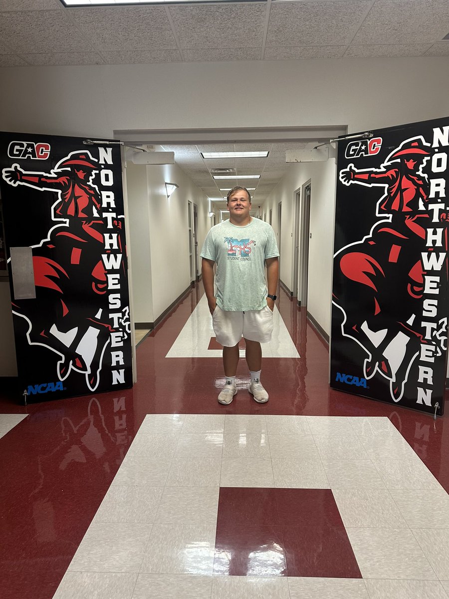 TyMorrison0060's tweet photo. Thank you @NWOSU track and field and @NWOSUAthletics Coach Broomfield for invite and offer! I love throwing and am excited to take it to the next level. @CoachHeidi75 @Moore_Lions https://t.co/v3j1As952q
