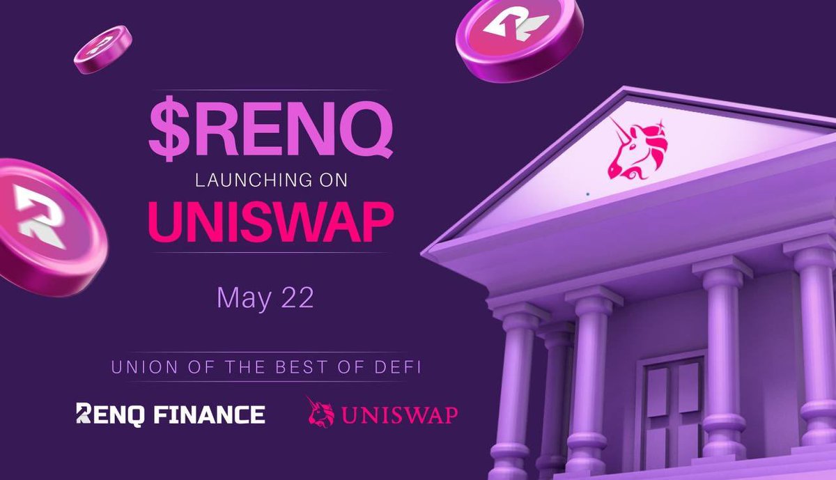 EthJasper's tweet photo. 🎖️ @RenQ_Finance aims to connect blockchains and establish a cross-chain asset exchange network!
👉Raised $19.3M in presale!

#RenQFinance is launching on Uniswap 22-May @ 5PM UTC
📈Lots of #CEX listings planned, Bitmart, LBank &amp; more!

#RenQLaunch22nd #RenQRevolution #ETH #DEFI https://t.co/lOhymmDIdK