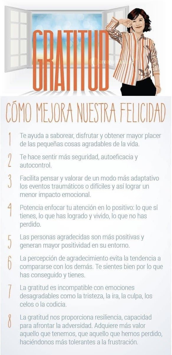 Hispafam's tweet photo. Como la GRATITUD nos genera felicidad ✨

How GRATITUDE generates us happiness ✨
#HispaFam #ThankfulSunday #DomingoDeAgradecimiento https://t.co/NSHtZibXOM