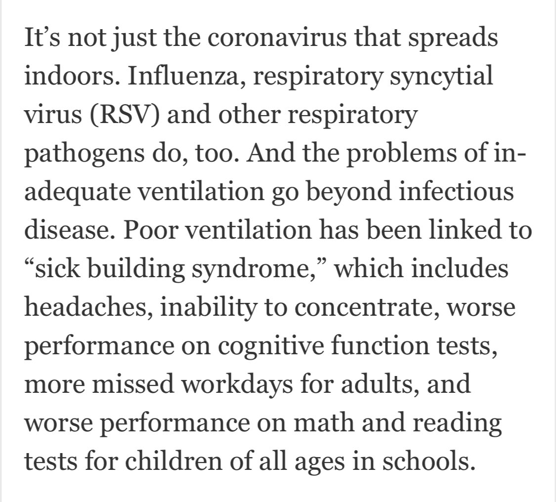 PSC_CUNY_HEO's tweet image. 👋 @PSC_CUNY👋

Let’s keep this issue front &amp;amp; center:

@CDCgov has issued its *first ever* standard for indoor air quality, recommending buildings have 5 air changes / hour.

The non-neg. demand for HEALTHY air should be included in our contract demands!

wapo.st/45xGgdh