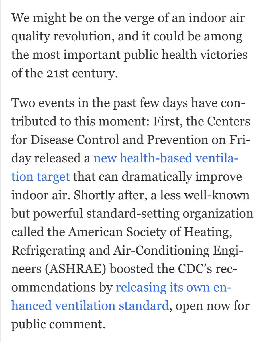 PSC_CUNY_HEO's tweet image. 👋 @PSC_CUNY👋

Let’s keep this issue front &amp;amp; center:

@CDCgov has issued its *first ever* standard for indoor air quality, recommending buildings have 5 air changes / hour.

The non-neg. demand for HEALTHY air should be included in our contract demands!

wapo.st/45xGgdh