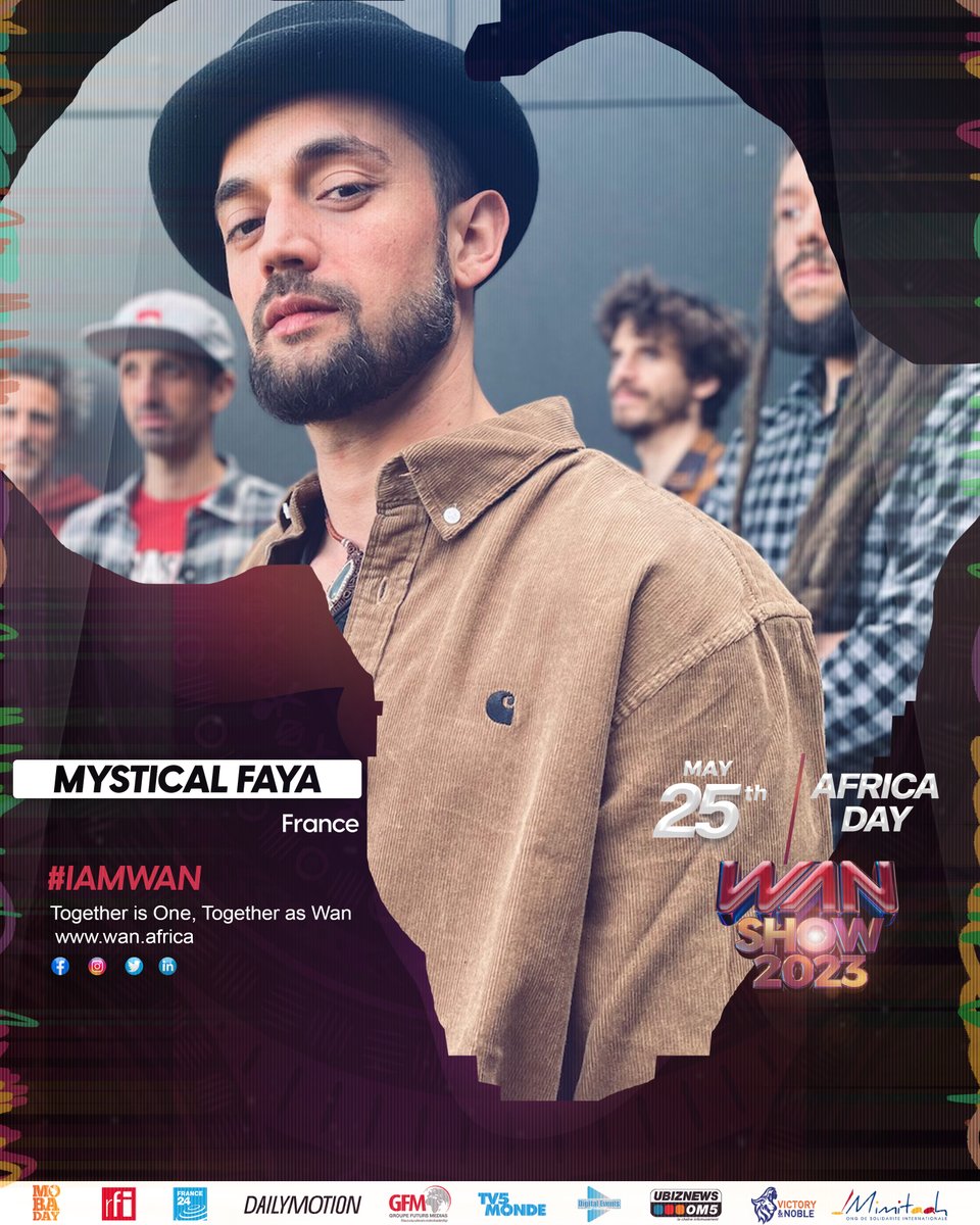 WANbyUbiz's tweet photo. Join @Mystical_Faya to celebrate Africa Day during the WAN SHOW on May, 25th 

Check our website for more information : https://t.co/cGIkMFqhPl

#africa #diaspora #AfricaDay #AfricaDay2023 #virtualconcert #roundtable #togetherisone #togetheraswan #wanbyubiz https://t.co/9HOvXhmUVP