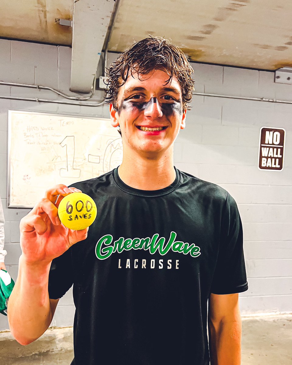 Greenwave_Lax's tweet photo. 6️⃣0️⃣0️⃣ Saves — Huge congrats to Jr. Captain Dom Chalifour on 600 career saves after a 12 Save game Friday. 

Dom is only the 2nd goalie in DHS history and 4th in NHIAA state history with 600 Saves.

@nhhssports @laxrankings https://t.co/VsEKT6OqVA
