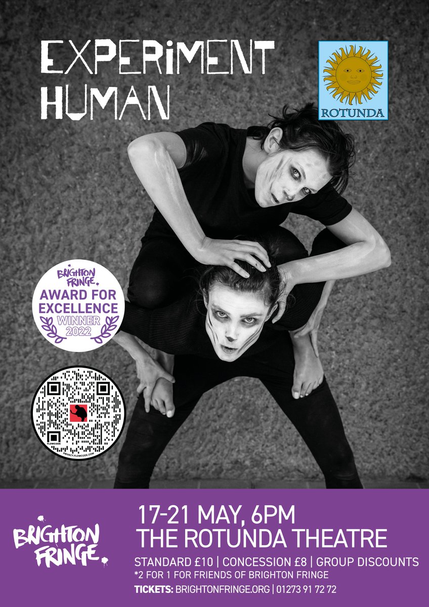 HookyProductio1's tweet photo. One last chance to experience #ExperimentHuman @brightonfringe TONIGHT 6pm @RotundaDome !🙊🙊 

"Do go and see it. You owe it to the Monkions. You owe it to Cumberbatch. You owe it to yourself." 
- Fringe Review

GET TICKETS - https://t.co/JSX9vgzDh6

#brightonfringe #lastshow https://t.co/WhQjknYxhU