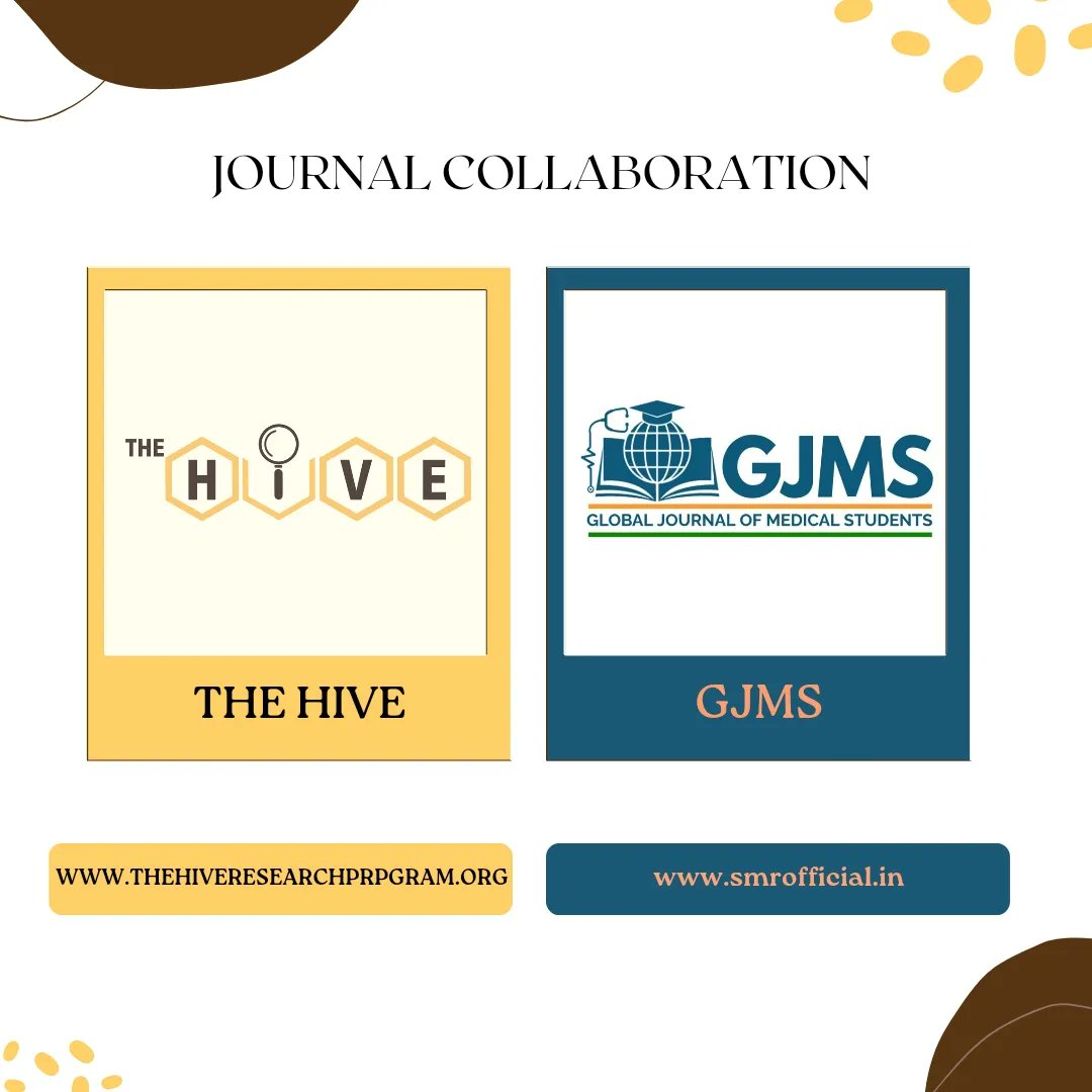 the_hiverp's tweet photo. Hey #MedTwitter! We are proud to announce our collaboration with the Global Journal of Medical Sciences(#GJMS)!
We at Hive have sworn to make your journey from idea to publication easier, and this is just the very beginning!
Register with us today to enjoy these perks! ✨🐝💛 https://t.co/yzIqW4eQuU