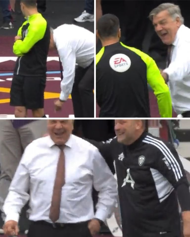sportbible's tweet photo. Sam Allardyce found a £5 note on the touchline and offered it to the fourth official, before quickly pocketing it himself 🤑

Football heritage 😂 https://t.co/zbgvB1AfpI
