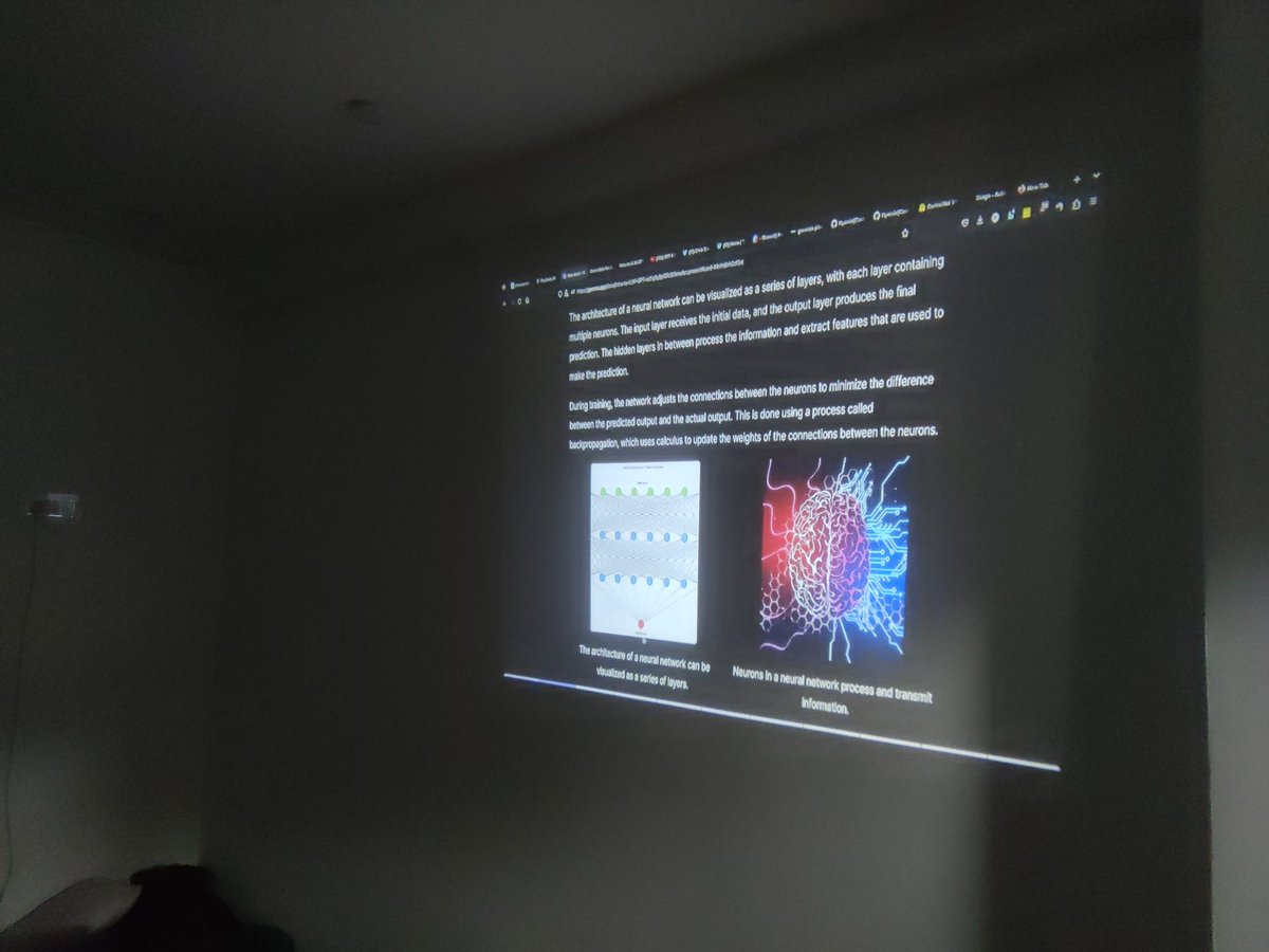 Prashant is talking about neural networks! 🧠