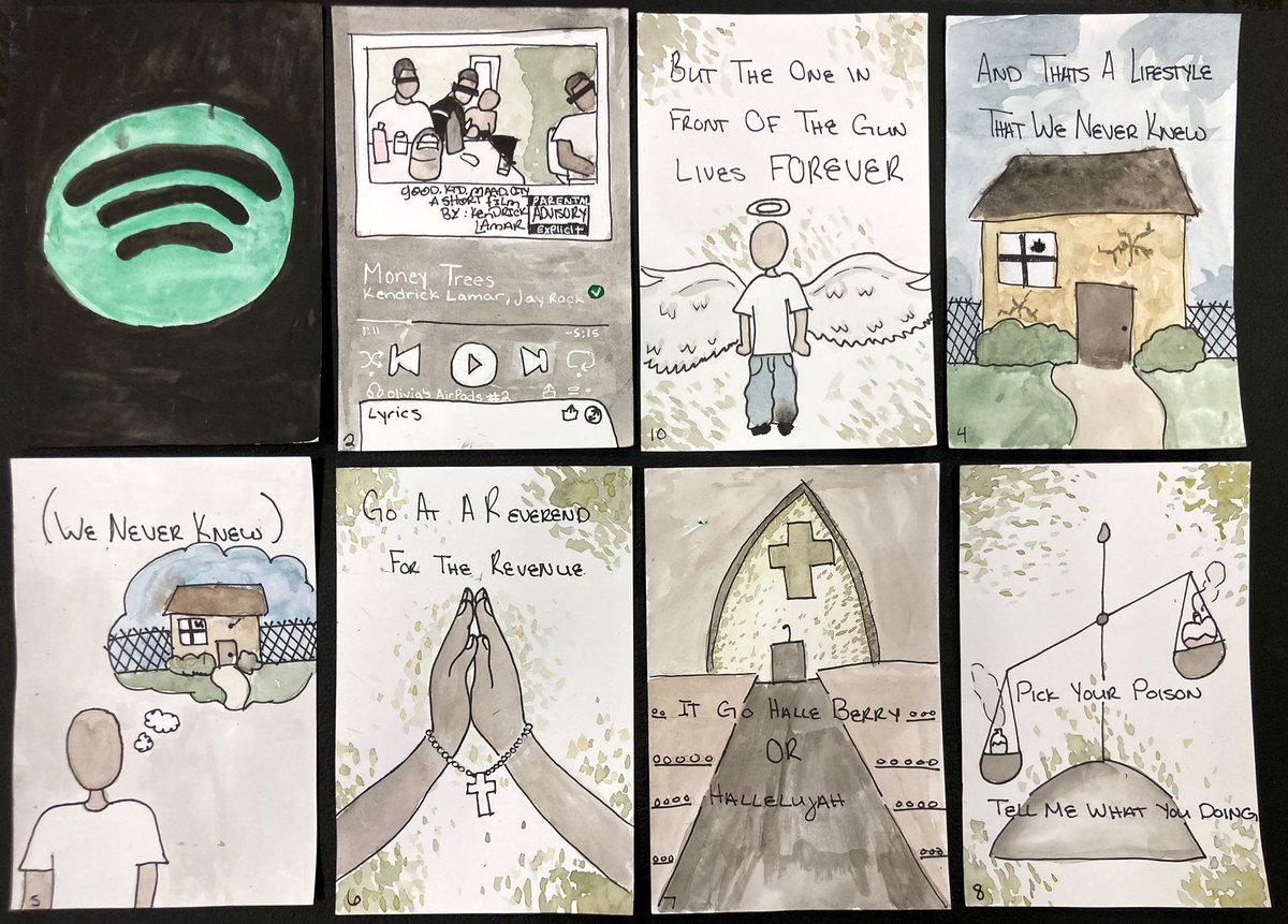 nchsvisualarts's tweet image. VA COMP | Final projects were a collection showing unity through various Art Elements. #nchsvisualarts #highschoolart #artteacher #artsedga #cobbartrocks