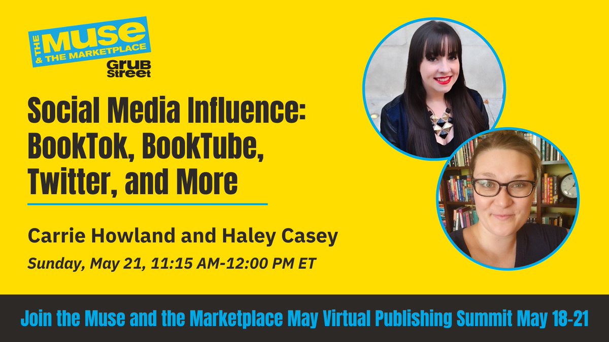 Looking forward to sharing some insight into social media as an evolving tool for authors at this Shop Talk Roundtable for #Muse23!