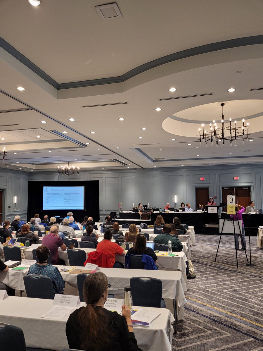 MaineEA's tweet photo. Day two of the MEA RA is underway with some Maine trivia! #MEARA #WeAreMEA https://t.co/AjG76BBQVV