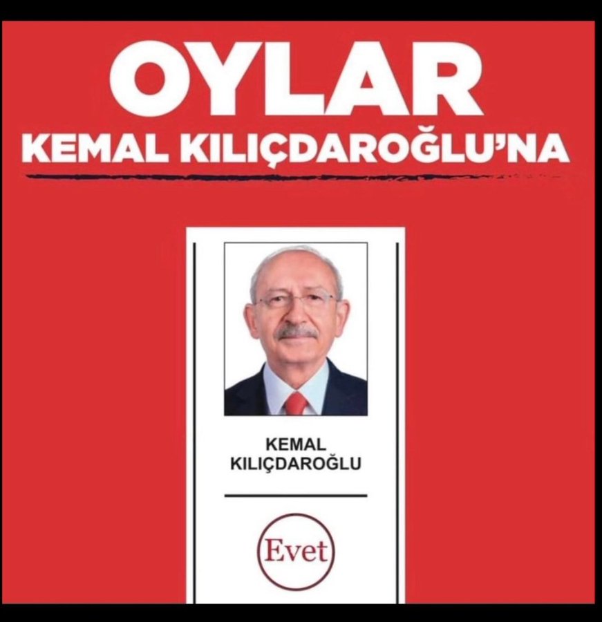 <a href="/RTElice_/">RTE'liçenin Arısı</a> Syn Kılıçdaroğlu'na sonuna kadar güveniyorum/güveniyoruz...