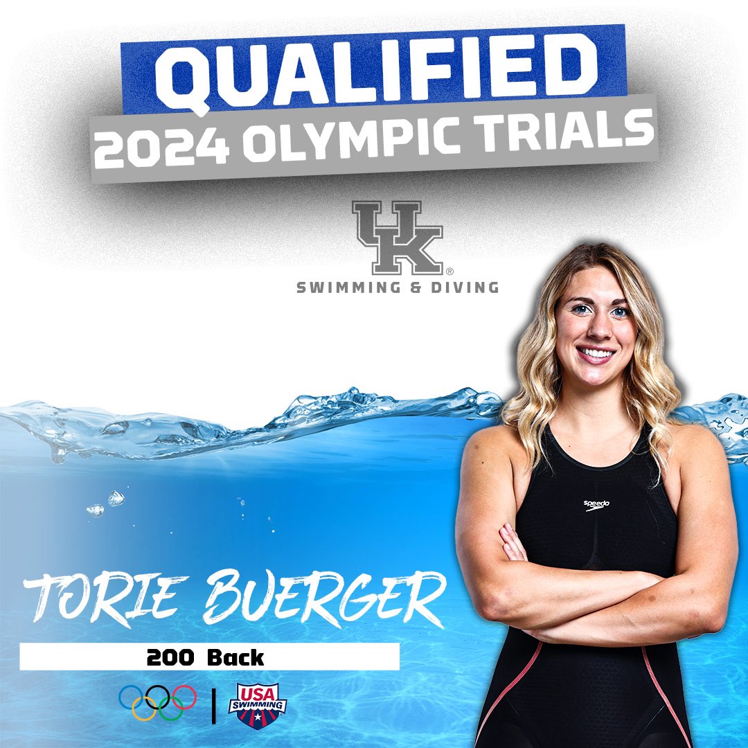 UKSwimDive's tweet photo. Some big time swimming by the Wildcats at the Indy Spring Cup. 3️⃣ more Olympic Trials cuts yesterday to finish out the meet! Congrats to all our qualifiers! 👏👏

#WeAreUK 🔵😺 https://t.co/pMBkxqvhxc