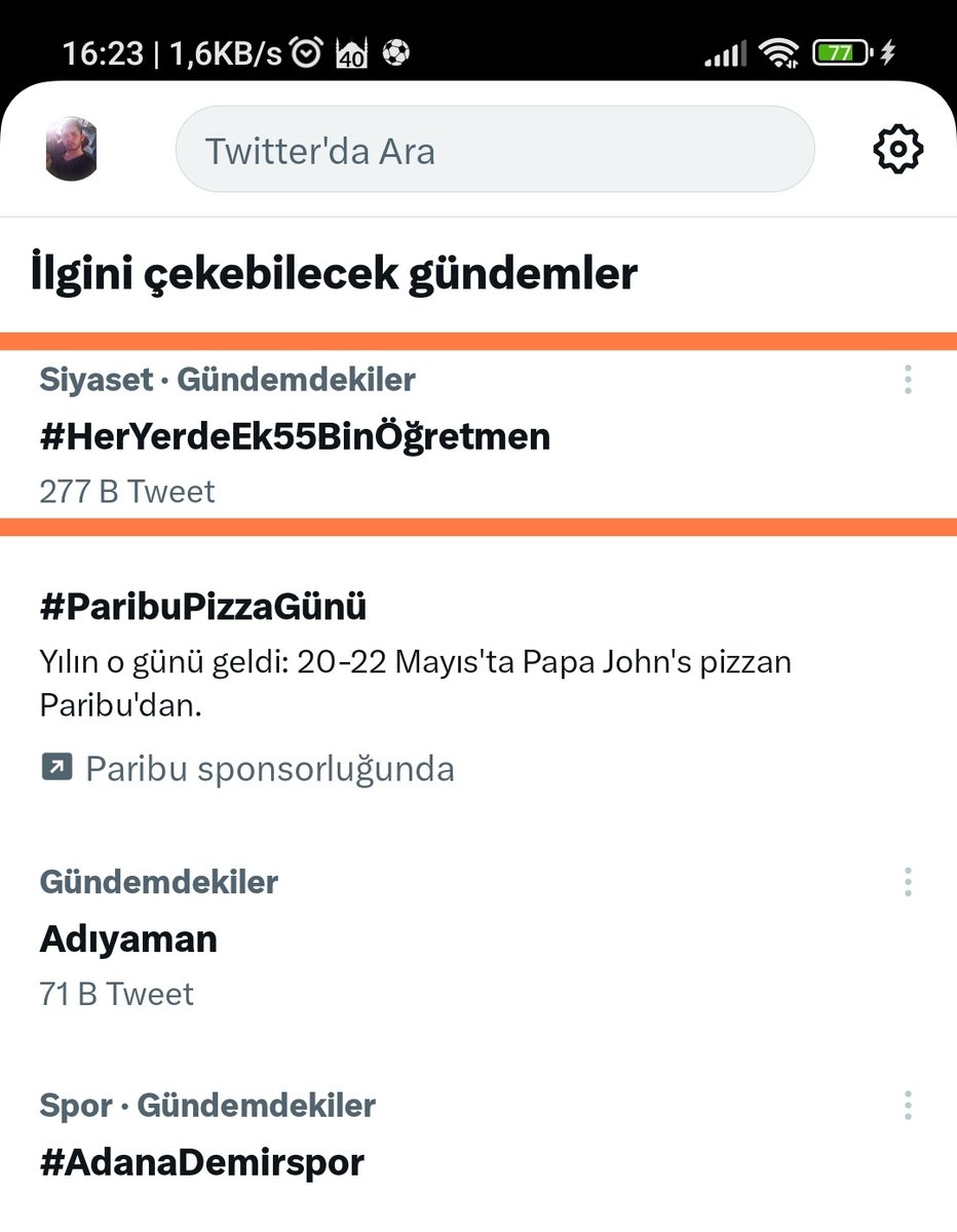 Saatler geçiriyor halen gündemde 1.siradayiz ve halen yükseliyoruz ✊👏
#HerYerdeEk55BinÖğretmen