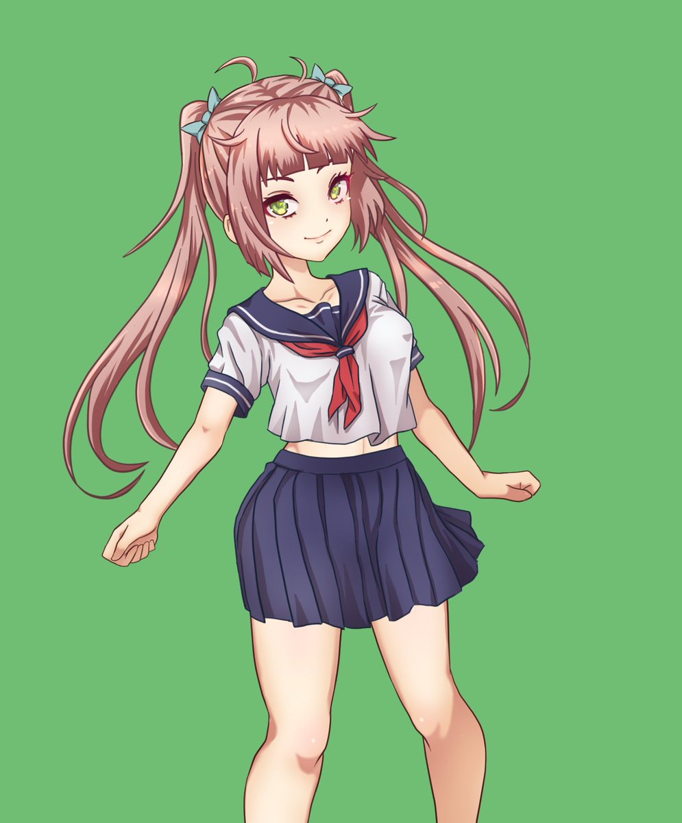 ヒロインたちの立ち絵、描き直し中💦 https://t.co/ctyOCIrf40