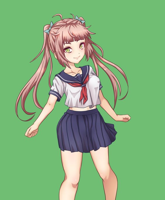 ヒロインたちの立ち絵、描き直し中💦 https://t.co/ctyOCIrf40