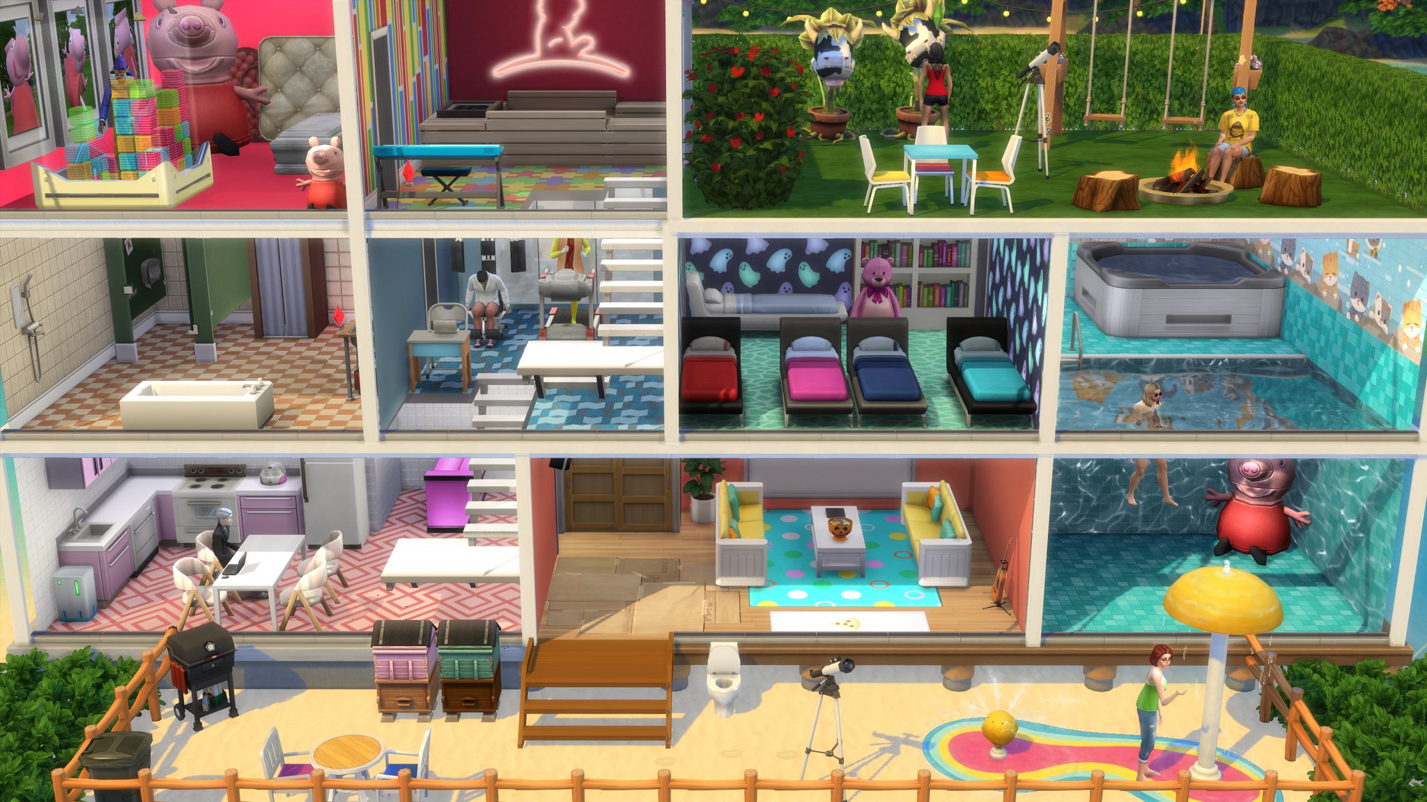 Kayla on X: i'm leaving the sims unpaused for 24 hours to see what happens let the games begin! / X