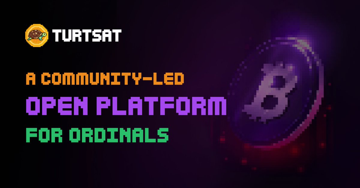 Ordz Games & @Turtsat $TURT, a community-driven open platform for ordinals, providing a space for everyone to build, donate, and impact Bitcoin Ordinals & BRC-20 🎁Free WL x 3 1⃣Follow @OrdzGames @Turtsat 2⃣Like, Rt, Tag 3 frens 3⃣Comment about #Ordinals #BRC20 ⏰ 24hrs