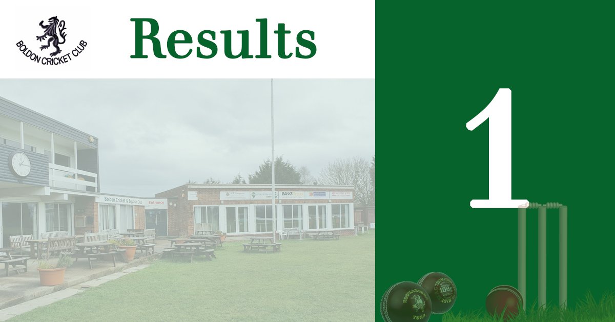 Boldon Cricket Club on Twitter "BoldonCC 1st XIs winning streak ended in disappointment