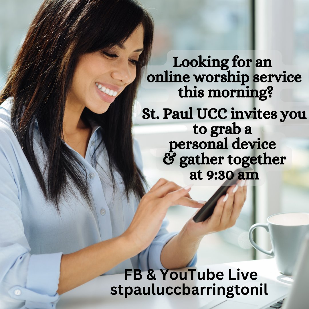 Looking for an online worship today? St. Paul invites you to join our live service on FB & YouTube at stpauluccbarringtonil⁠
All Are Welcome!!⁠
#worship⁠
#onlineworship⁠
#sundaymorning⁠
#gathertogether⁠