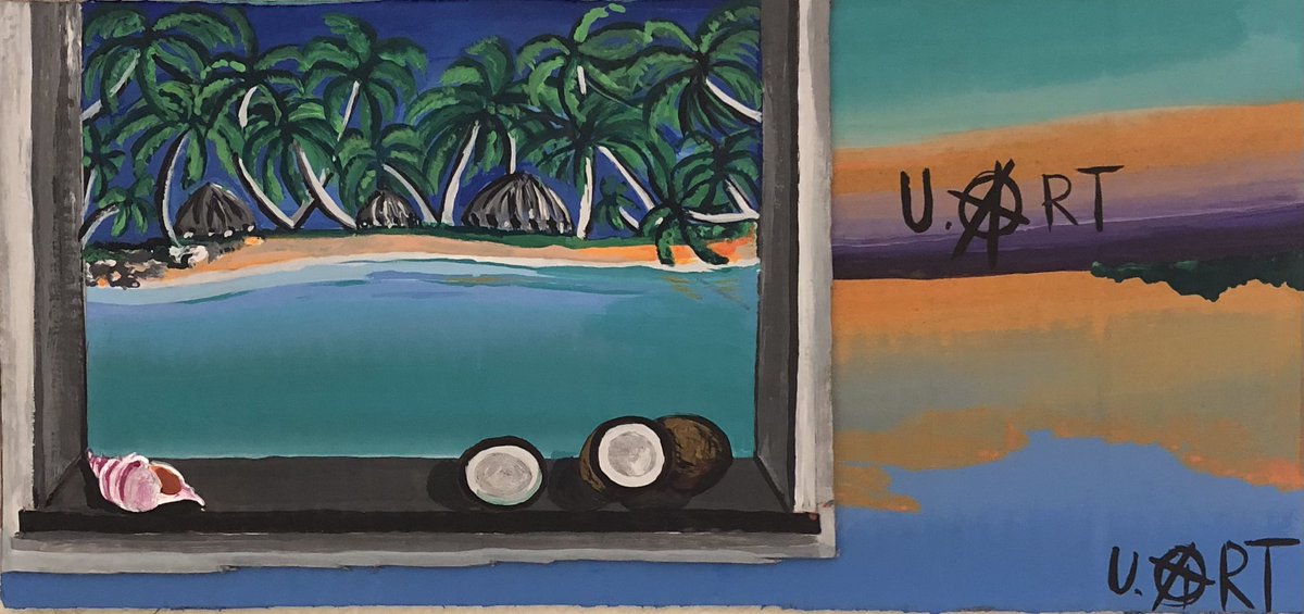 AnarckBlackCat's tweet photo. @folmanart #Artwork by👉🏻#UnknownArtist #Art 
#UnknownArt #Uart🎨🖌️ #NFT 🩵
#NFTCollection #ArtIsLove🖼️♥️🫶🏻 
#TrompelOeil #Painting #Painter 
#Colors #Freedom #GoodVibesOnly 
🏝️🏝️🏝️🌊🌊🌊🥥 
#SaturnDrag0n🐲🪐🔥🐉 https://t.co/h4gr7MjLop