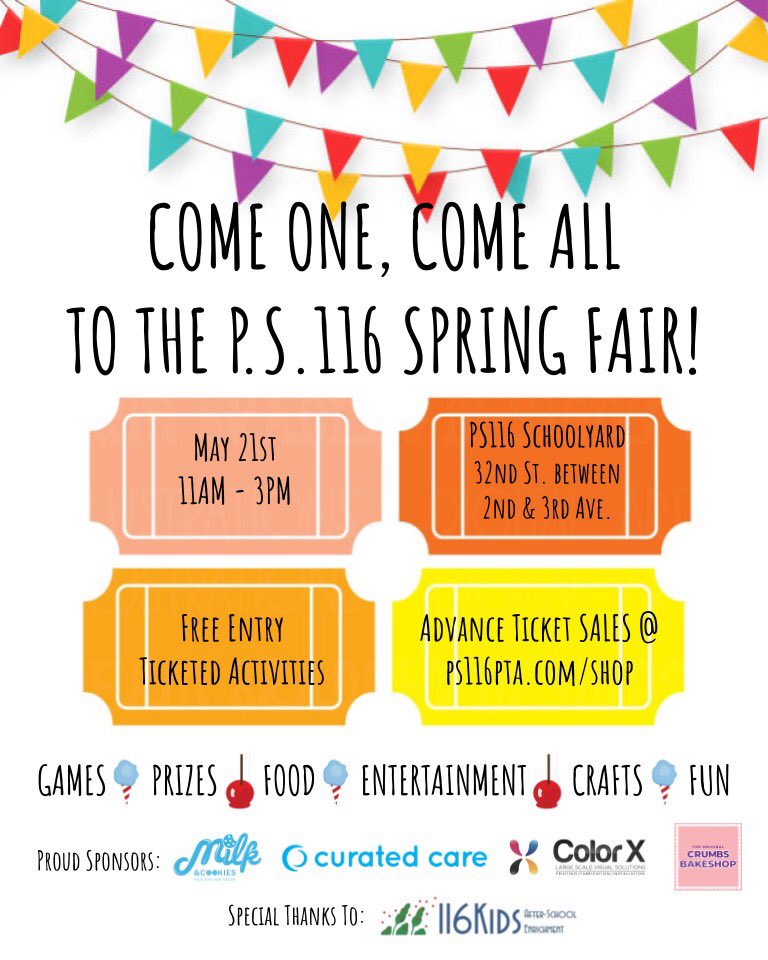 It’s a beautiful day for the Spring Fair!  32nd Street between 2nd &amp; 3rd Avenue