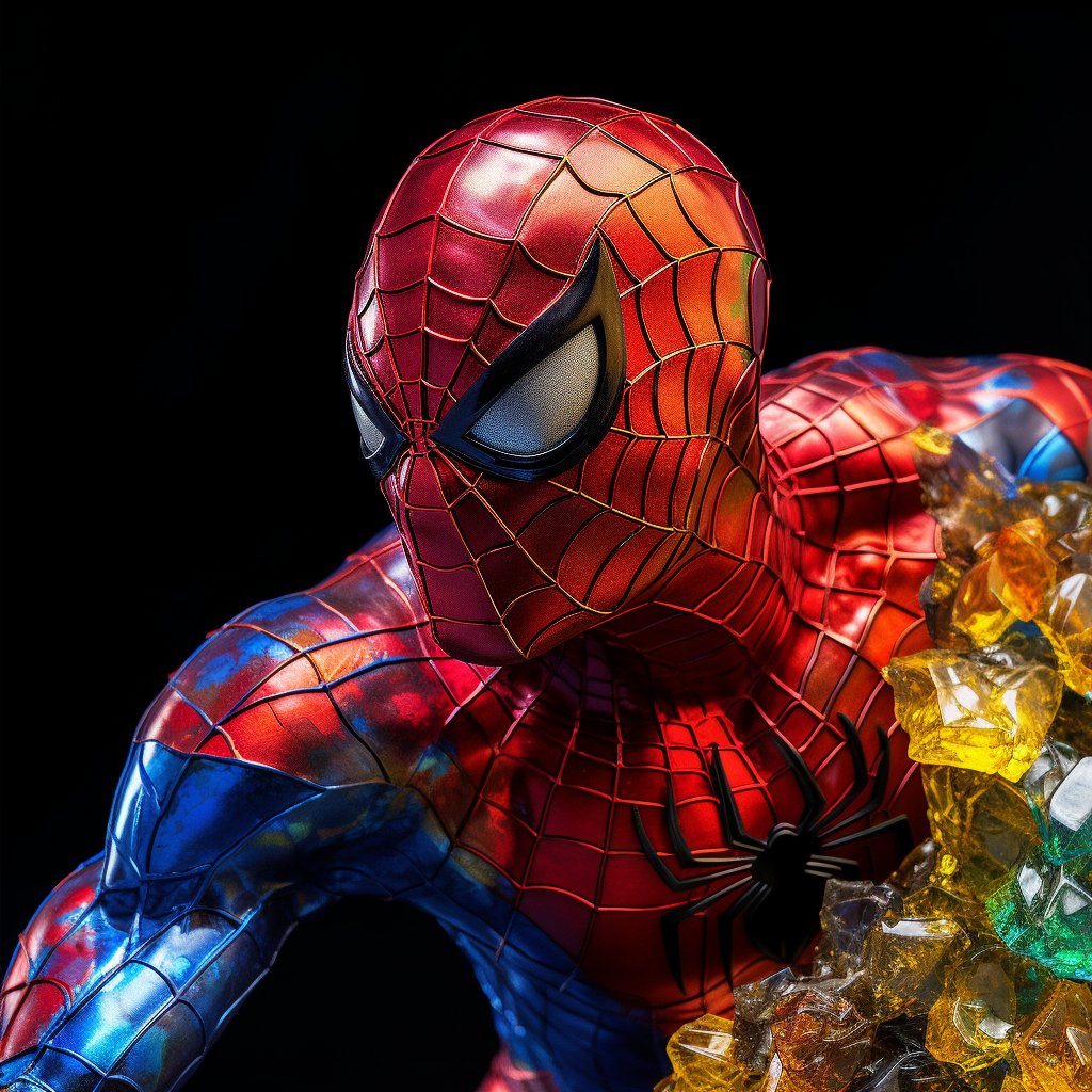 TristanSTEM's tweet photo. 💡Glass Prompt Idea💡

[Character] statue sculpture high definition made 100% out of glass multicolored 16K ultrarealistic black backround 

Share yours below and let's have some fun😃🔥

#AI #Spiderman #fanart #marvel #aiart #midjourney #chatgpt #AIArtwork #intristed https://t.co/KCJnwHspQi