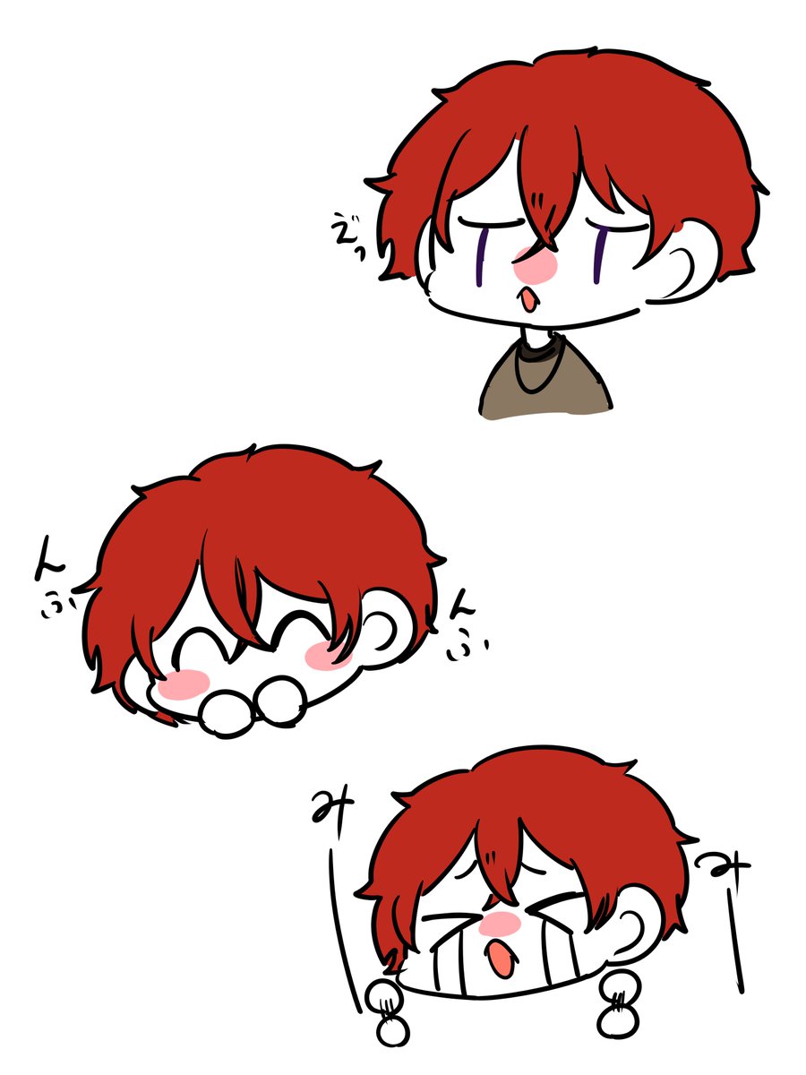 あまりに絵が描けなくてこういう顔ばっかり描いてた時がある