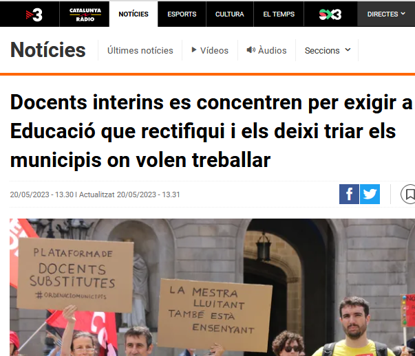 OxMunicipis's tweet photo. La decisió d'@educaciocat "obligarà tots els treballadors i  treballadores a disposar d'un vehicle propi per poder-se desplaçar"
#ordenaciomunicipis
#mediambient
#sostenibilitat
#canviclimatic
@JosepGCambray https://t.co/yLJmGkgGcb