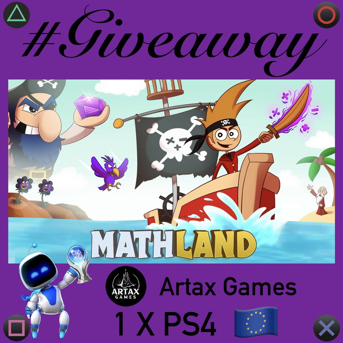 Robert2567 (@psn_robert2567) on Twitter photo #Giveaway
MathLand
I have one #PS4 EU 🇪🇺 code
To win:
☑️ Retweet 🔄
☑️ Follow ⬇️⬇️
👤<a href="/PSN_Robert2567/">Robert2567</a> &
👤 <a href="/Artax_Games/">Artax Games</a>
Winners will be announced in 48 hours!
🍀 Good Luck to all 🍀
#Giveaways #PS4 #PS5 #PlayStation
#GiveawayAlert #Giveaway
MathLand
I have one #PS4 EU 🇪🇺 code
To win:
☑️ Retweet 🔄
☑️ Follow ⬇️⬇️
👤<a href="/PSN_Robert2567/">Robert2567</a> &
👤 <a href="/Artax_Games/">Artax Games</a>
Winners will be announced in 48 hours!
🍀 Good Luck to all 🍀
#Giveaways #PS4 #PS5 #PlayStation
#GiveawayAlert