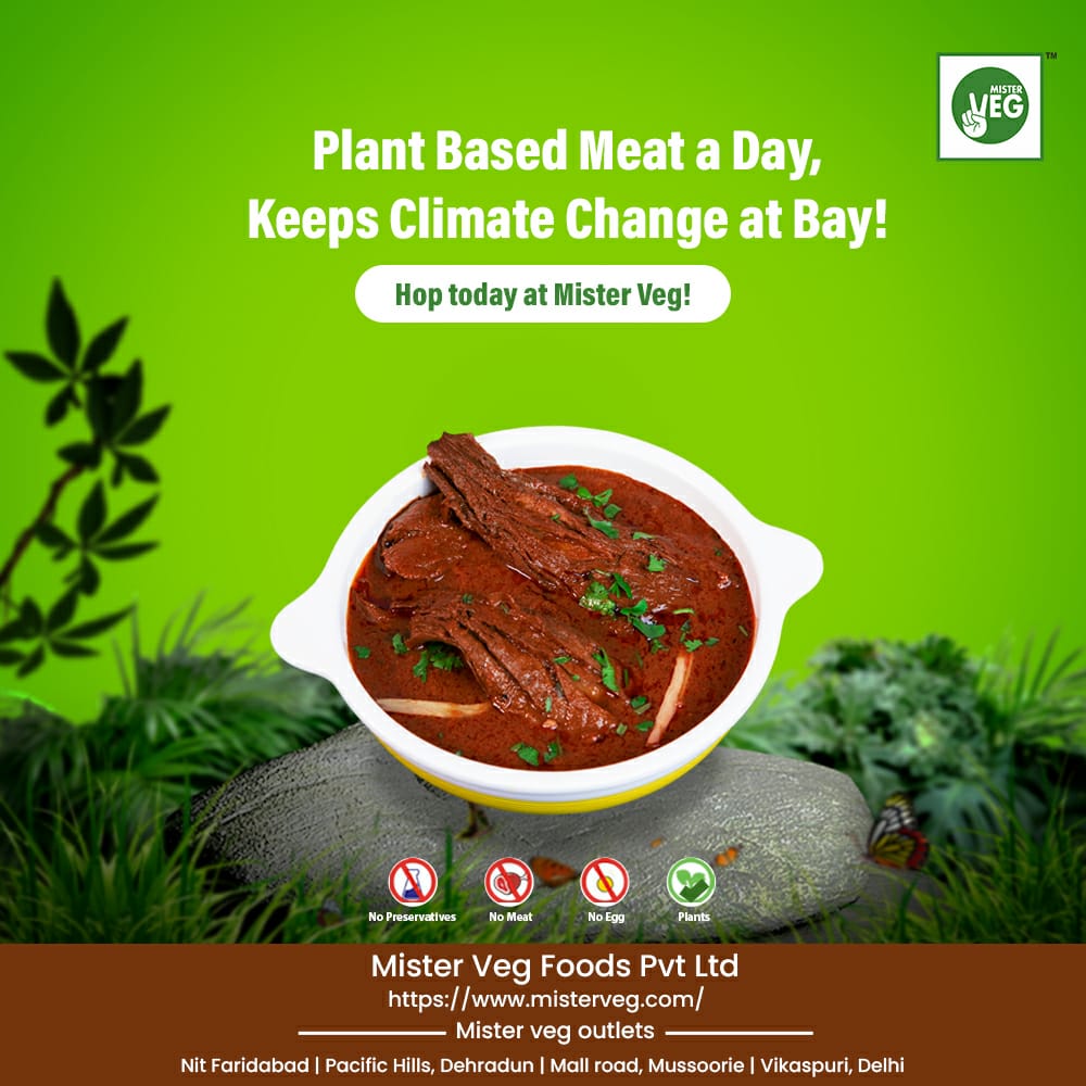 mistervegfood's tweet photo. Embracing a greener future, one delicious bite at a time! ๐ฑ๐๐ #PlantBasedMeat #ClimateChangeWarrior""
Mister Veg
Meet us at our outlets- Nit Faridabad |Pacific Hills, Dehradun | Mall road, Mussoorie |Vikaspuri, Delhi https://t.co/779FnUqhfX