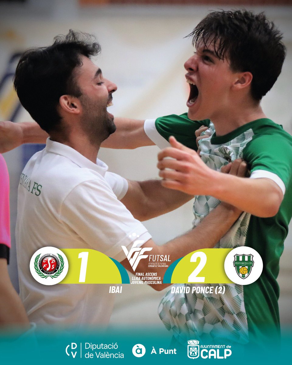 FFCV_info's tweet photo. | FUTSAL |

🤩@PaidosDenia
🤩@CDDominicos
🤩@clubpenyarojafs
🤩@AlziraFS

Los ganadores en un fantástico fin de semana de #futsal en #Calpe 🥳

Enhorabuena‼️👏

#somFutsal https://t.co/djSDu8NQcW