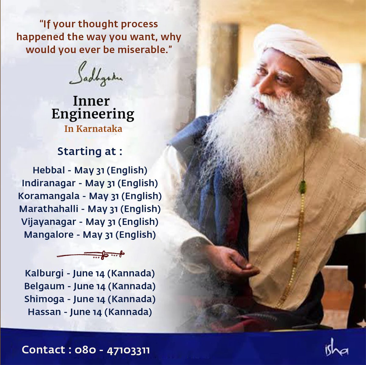 DrSekhmet's tweet photo. Your anger is your problem – keep it to yourself - Sadhguru
Register: https://t.co/LKTNqXtOhu
#MyInnerEngineering https://t.co/xPj074VIxi