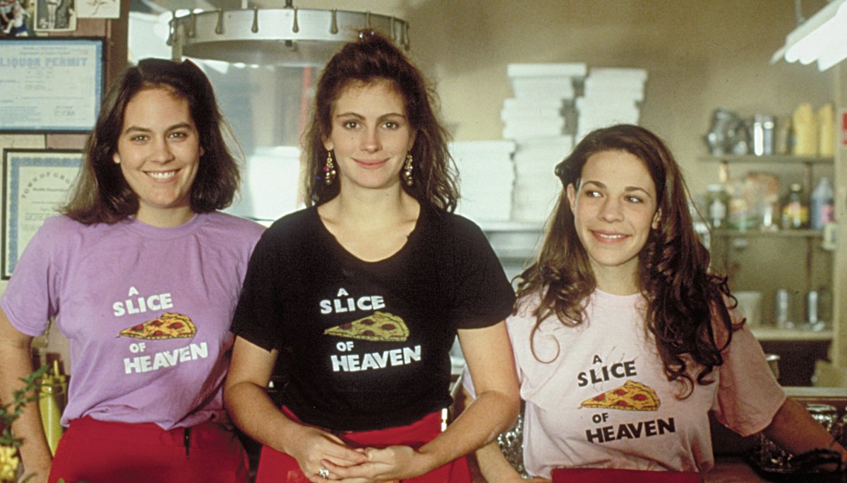 Bales2023FilmChallenge @bales1181 May 22: Seaport/Seaside town in movie  Annabeth Gish, Julian Roberts and Lili Taylor are three young friends who  work at a pizza parlor in a seaside Connecticut town in Mystic, image size:1200x684