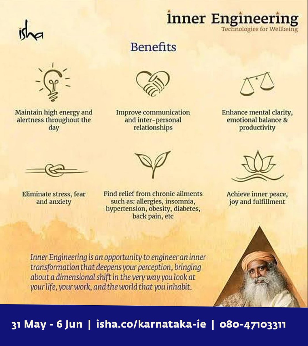DrSekhmet's tweet photo. Your anger is your problem – keep it to yourself - Sadhguru
Register: https://t.co/LKTNqXtOhu
#MyInnerEngineering https://t.co/xPj074VIxi